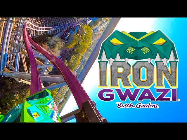 Iron Gwazi REAL POV! 4K Multi Angle Full Roller Coaster Review Busch Gardens Tampa
