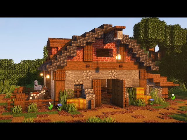 Minecraft: How to Build an Animal Barn [Tutorial]