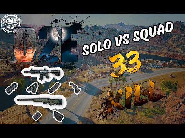 PUBG M: RRQ D2E solo vs squad 33 kill (full clip)