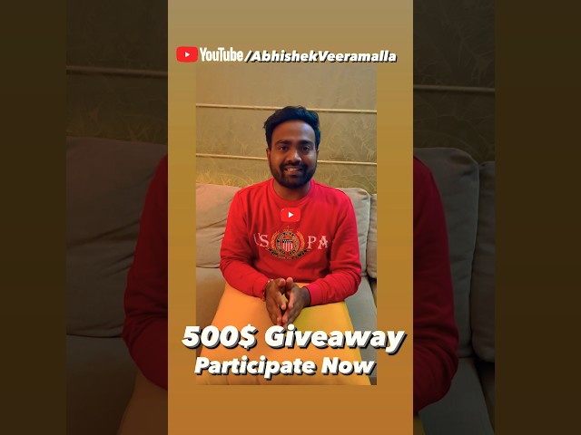 500$ AWS Credits Giveaway to 10 subscribers | Participate Today #abhishekveeramalla #aws