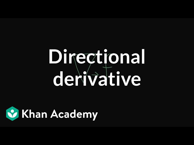 Directional derivative