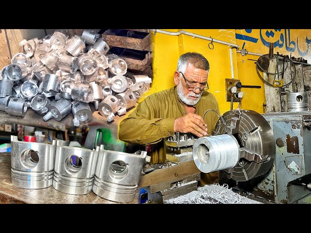 Incredible Process of Manufacturing Truck Engine Piston-Production of Truck Engine Piston|