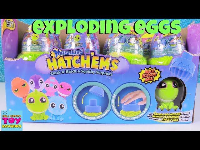 HatchEms Mashems Surprise Egg Dino Squishies Toy Review | PSToyReviews