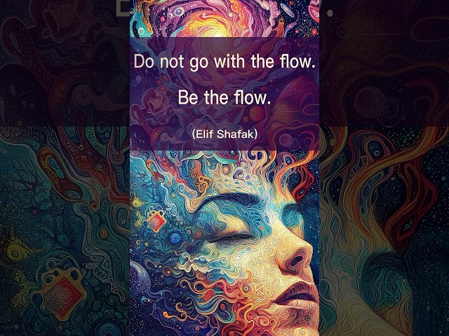Do not go with the flow