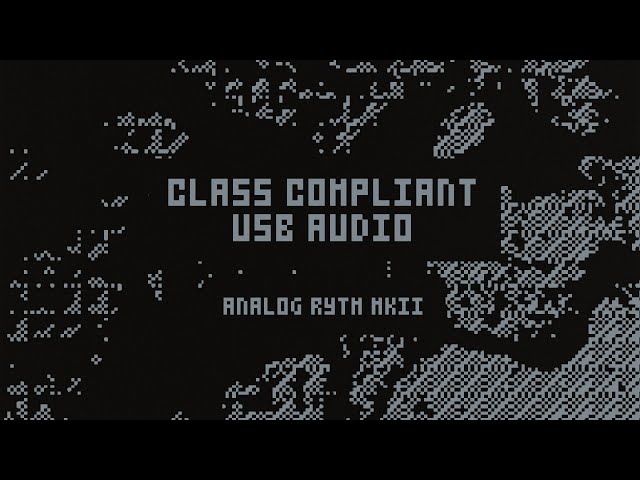 Analog Rytm OS Upgrade: Class Compliant USB Audio