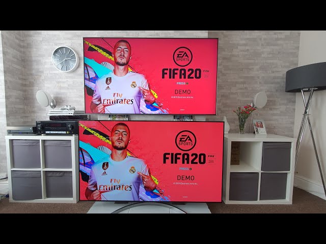 LG OLED vs Samsung QLED with FIFA 20 on Xbox One X