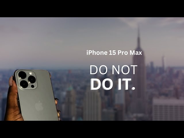 Don’t Buy The iPhone 15 Pro Max... Get This One Instead