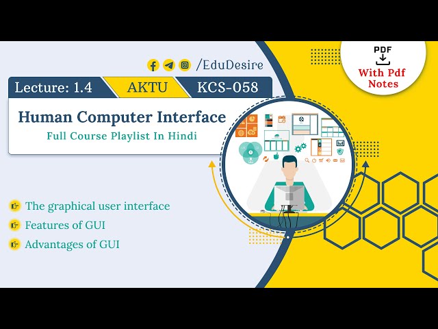 Graphical User Interface (GUI) | Features of GUI | Advantages of GUI | HCI | AKTU