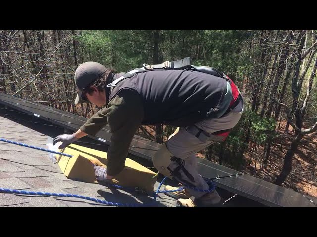 Solar Installer:  Fall protection is always worth it