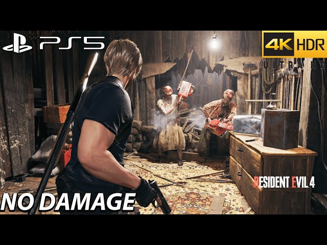 Resident Evil 4 Remake PS5 - Aggressive Gameplay ( No Damage ) 4k/60FPS