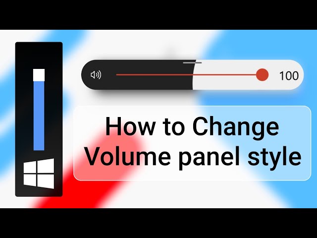How to Change Volume panel style in windows  | NH Soft