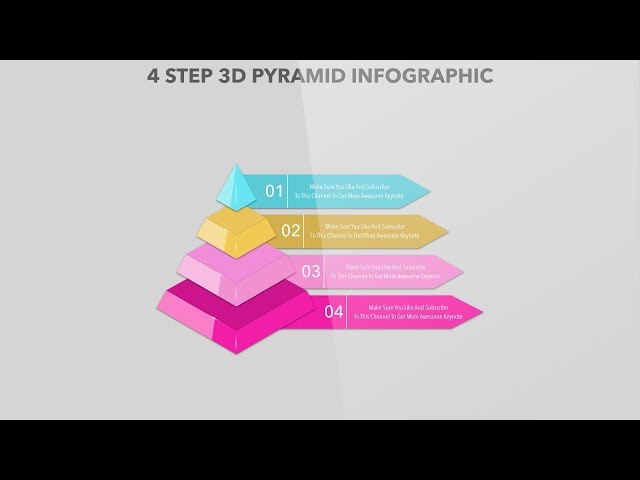 #082 How to Create 3D Pyramid in macOS Keynote Tricks 4K Principle #StayHome #WithMe