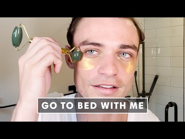 Thomas Doherty Swears By These 24K Gold Under Eye Patches | Go To Bed With Me | Harper's BAZAAR