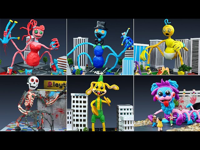 😱 All Scariest Poppy Playtime Characters from Chapter 2 With Clay | Clay 1001