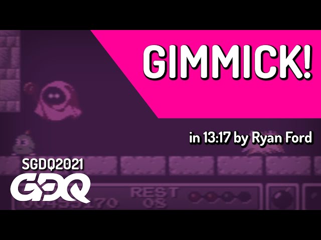Gimmick! by Ryan Ford in 13:17 - Summer Games Done Quick 2021 Online