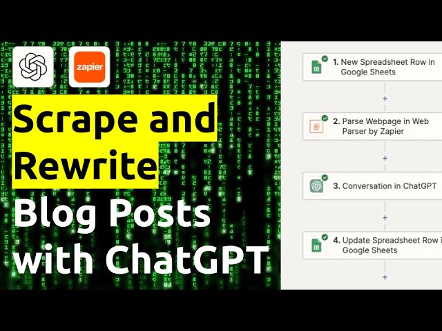 How to Scrape and Rewrite Blog Posts with AI in Zapier