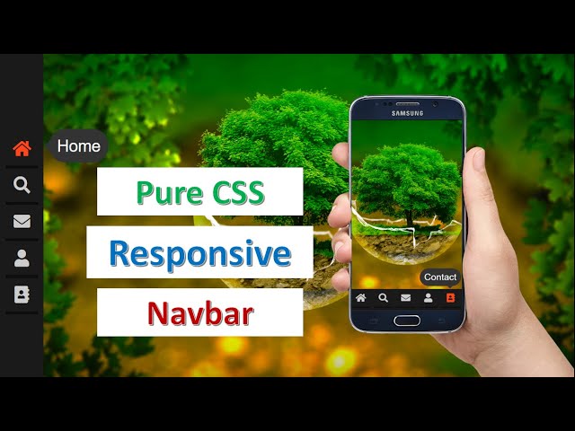 Responsive Navbar With Tooltip On Hover Using Pure HTML and CSS Only