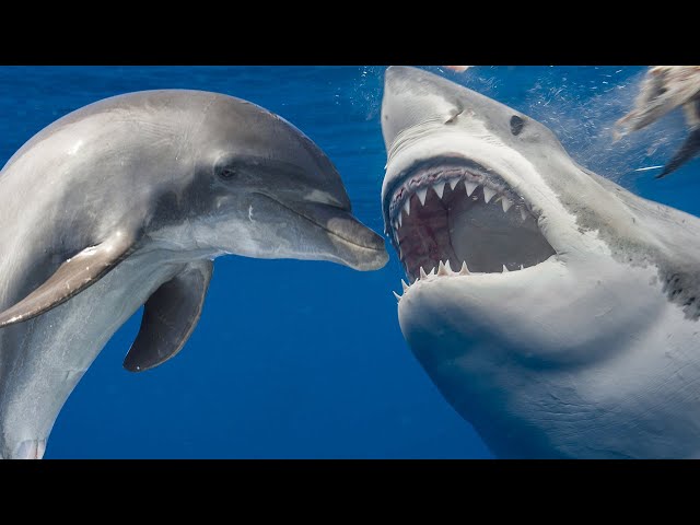 Why Are Sharks Afraid of Dolphins? - SHARK VS DOLPHIN