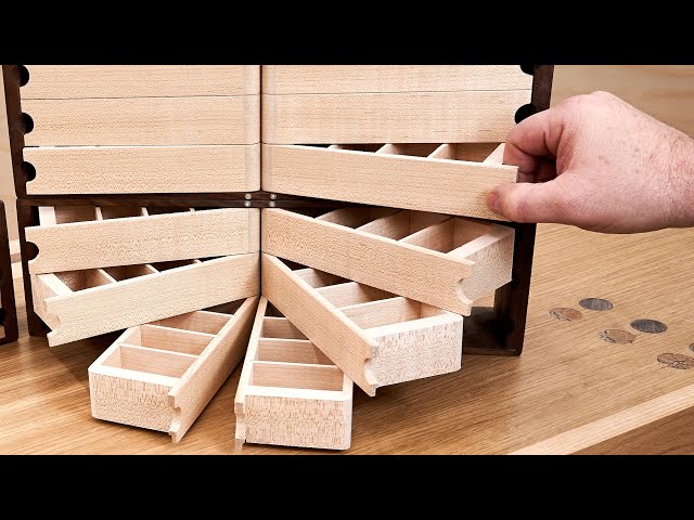 Making The Coolest Small Parts Organizer  - Woodworking