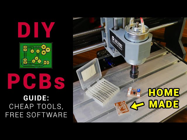 Homemade custom PCB guide using free KiCAD software