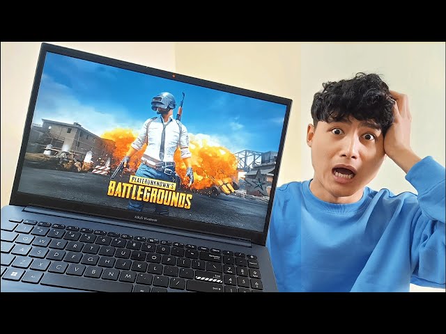 Playing PUBG 😂 First Time on Asus Vivobook Pro 15