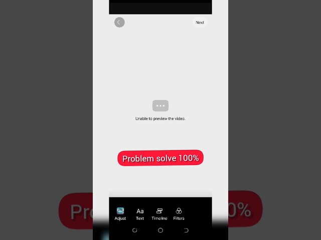 unable to preview video youtube shorts | problem solve 💯 2023