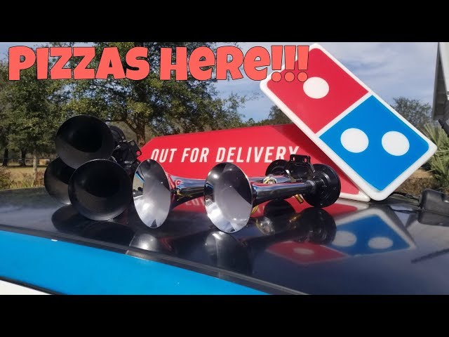 I Put Train Horns on the Domino's DXP Pizza Car! (and a bunch of other mods)