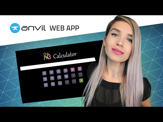 Simple Calculator with Anvil - Python Web App Tutorial for Beginners