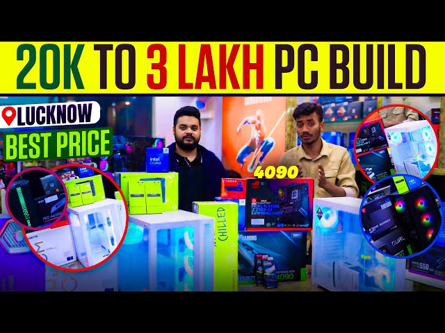 20K To 3 Lakh Gaming & Editing Pc Build in Lucknow | Gaming Pc Build All Budget | Pc Build Lucknow
