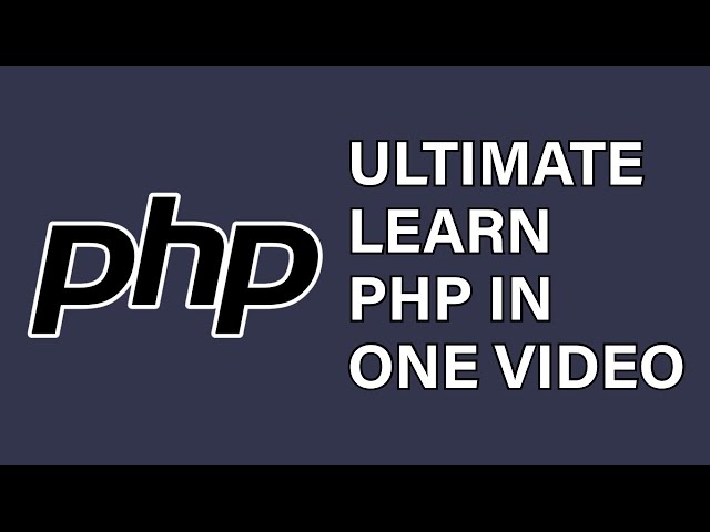 PHP Tutorial : PHP Full Course
