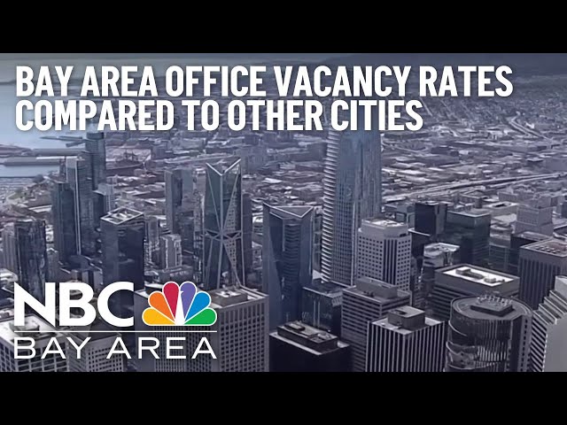 Bay Area office vacancy rates compared to other US cities