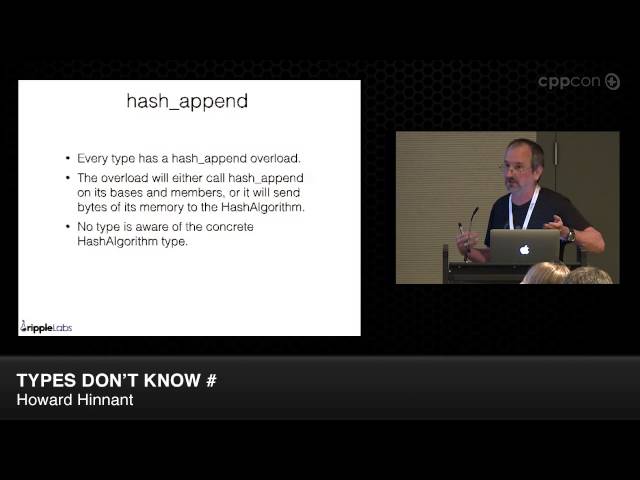 CppCon 2014: Howard Hinnant "Types Don't Know #"