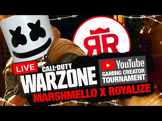 $100,000 YouTube Charity WARZONE Tournament | Marshmello + Royalize Call of Duty Duos