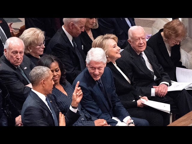 Lip Reader Reveals What Top Leaders Said During President Bush’s Funeral