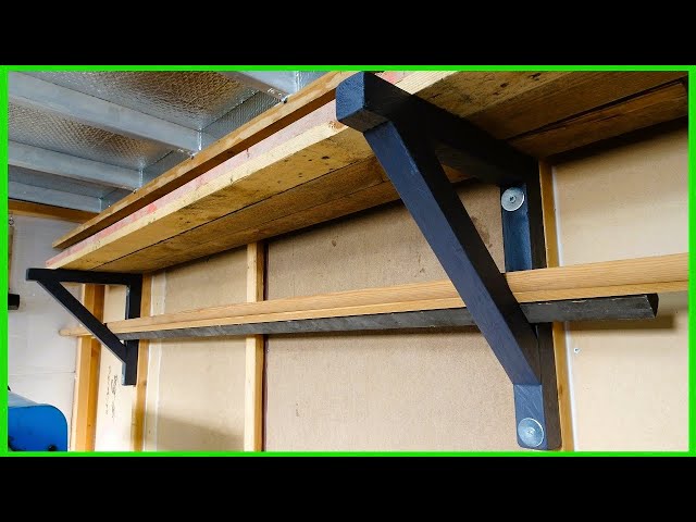 Making Simple Strong Gallows Shelving Brackets / Workshop Storage Ideas