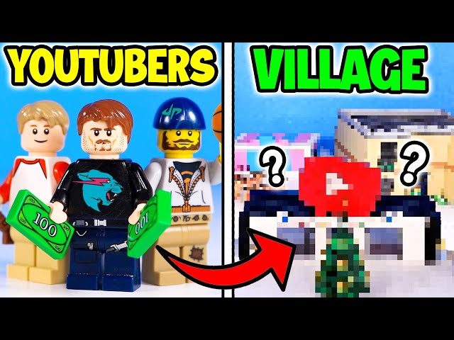 I Built YouTubers A LEGO VILLAGE...