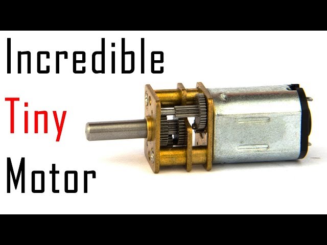 One Minute Wonders: Incredible Tiny Motor and Gearbox