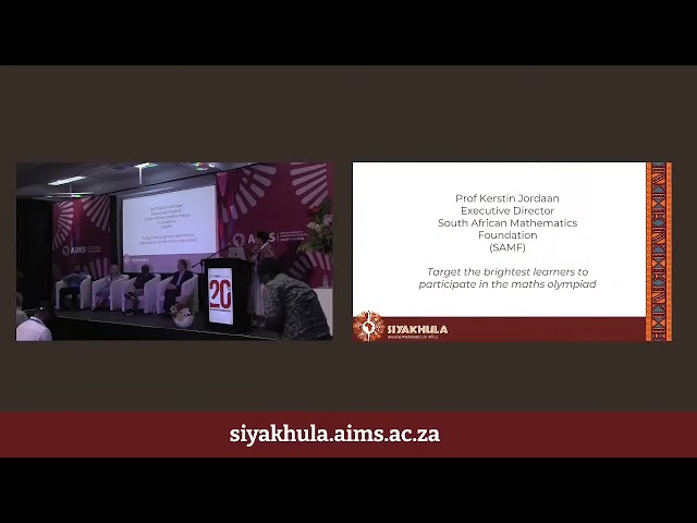 Siyakhula: Stakeholders panel: The Future of Mathematical Sciences in South Africa