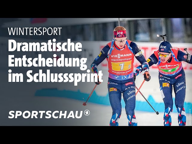 Biathlon-WM: Dramatisches Finale in der Staffel | Sportschau