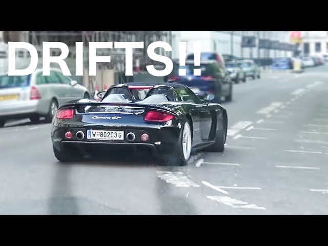 TWO Straight-Piped Carrera GTs cause CHAOS in London: CRAZY Powerslides and Tunnel Runs!!
