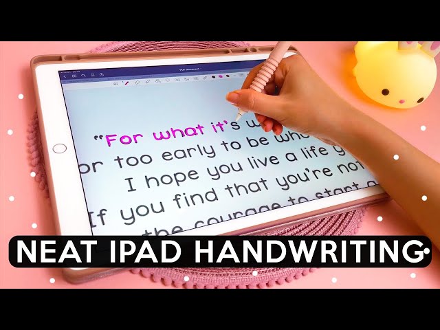 Neat iPad Handwriting | How to Write Neatly on a Tablet | Digital Planning & Note Taking
