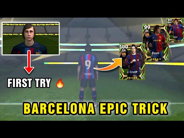 How To Get Epic Fc Barcelona Pack in eFootball 2023 Mobile | J. Cruijff, Puyol & Deco Bug Trick