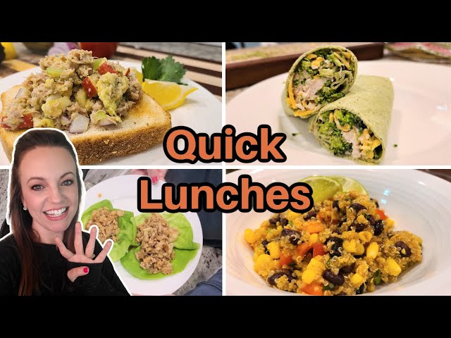 4 QUICK & EASY LUNCH IDEAS | LUNCH RECIPES | WORK FROM HOME LUNCH IDEAS