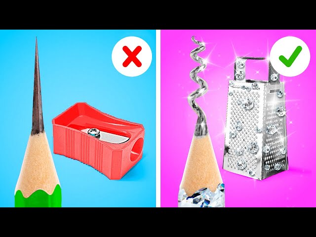 COOL SCHOOL TRICKS YOU SHOULD TRY || DIY Decor, Hacks and Crafts! Parenting Hacks By 123 GO! Genius