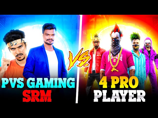 💥PVS GAMING & SRM VS 4 WORLD PRO PLAYERS || 2 VS 4 MOST KILLS CHALLENGE😡||Free Fire India