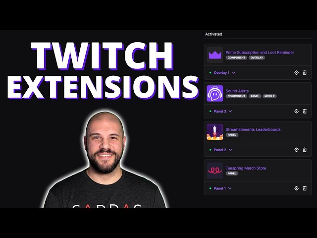 How to set up TWITCH EXTENSIONS!
