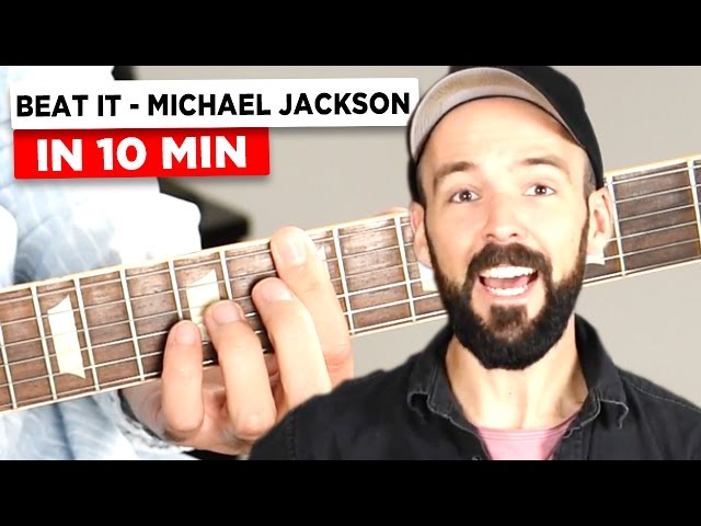 Gitarre lernen - Beat it - Michael Jackson - für Anfänger und Fortgeschrittene