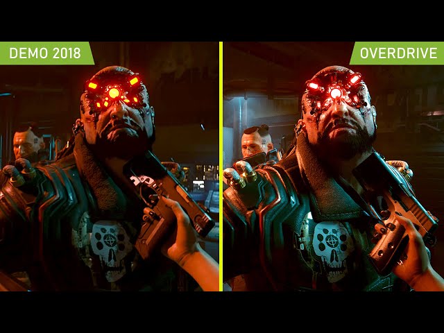 Cyberpunk 2077 2018 Demo vs 2023 Overdrive Update Graphics Comparison | Ultrawide