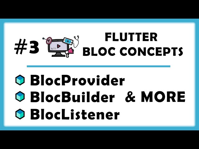 #3 - Flutter BLoC Concepts - BlocProvider, BlocBuilder, BlocListener | BLoC - from Zero to Hero