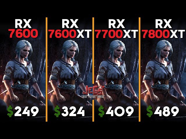 RX 7600 vs RX 7600 XT vs RX 7700 XT vs RX 7800 XT | Tested in 16 games